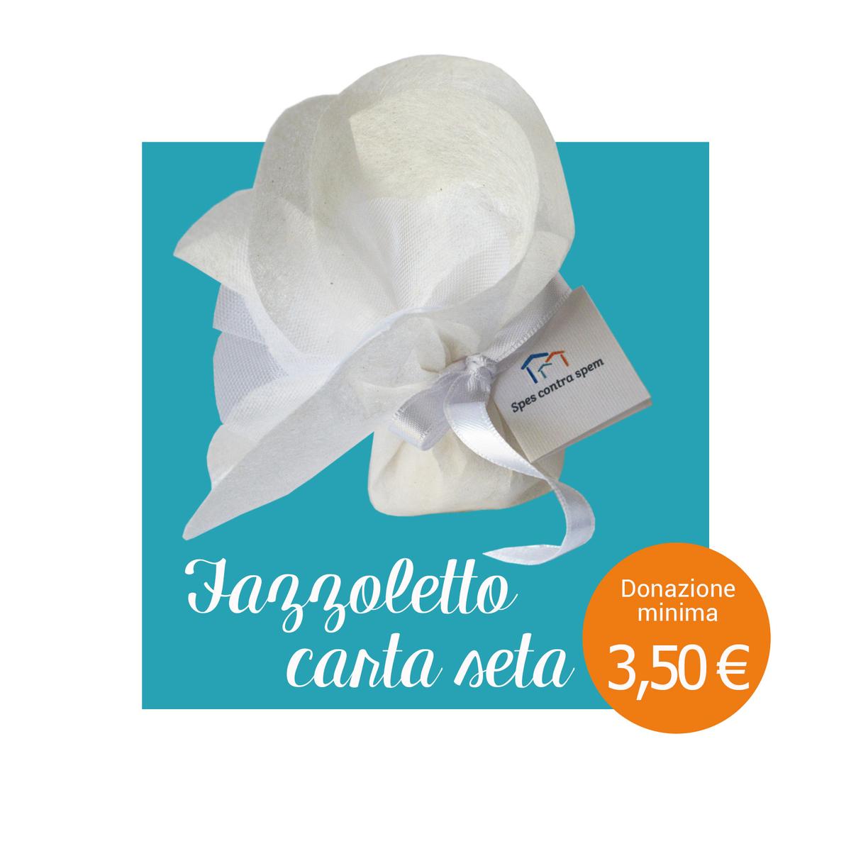 bomboniera solidale fazzoletto carta seta bomboniera solidale fazzoletto carta seta