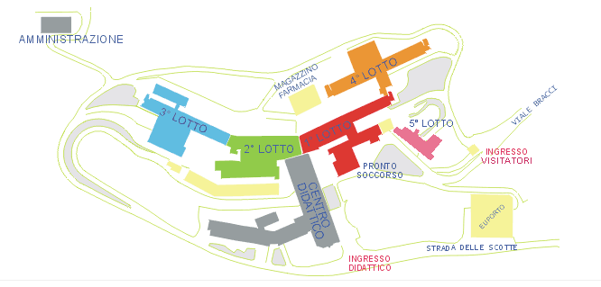 Mappa lotto didattico Policlinico Santa Maria alle Scotte