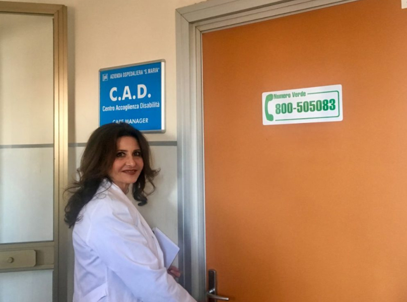 Nella foto: la dott.ssa Agnese Barsacchi, responsabile servizio infermieristico, tecnico,riabilitativo, ostetrico (S.I.T.R.O.) dell' Ospedale s.maria di Terni.