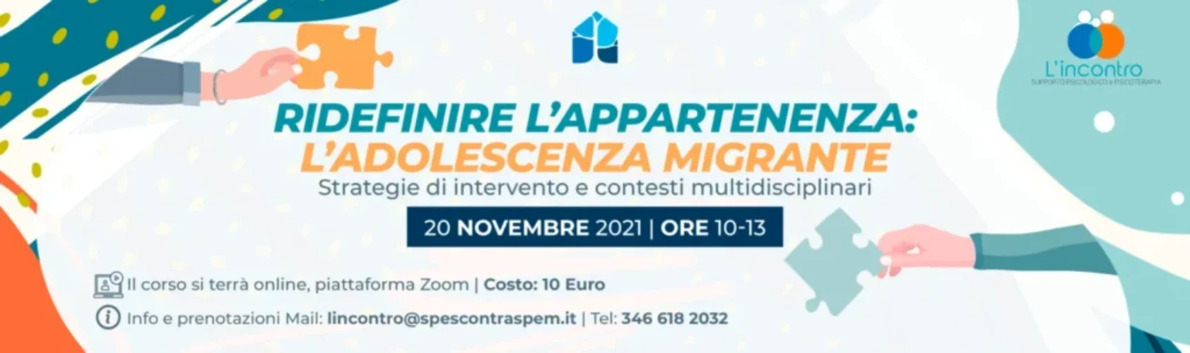 Seminario online “Ridefinire l’appartenenza: l’adolescenza migrante”