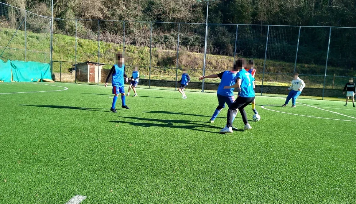 Spes Contra Spem approdo partita di calcio gennaio 2023-Genazzano