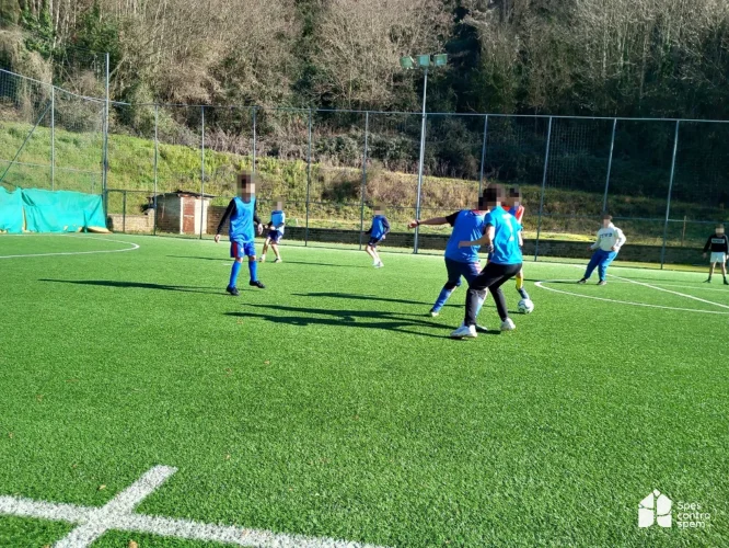 Spes Contra Spem approdo partita di calcio gennaio 2023-Genazzano